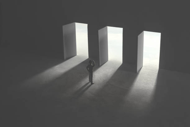 istock three options concept, man in doubt in front of three open door 1194231226