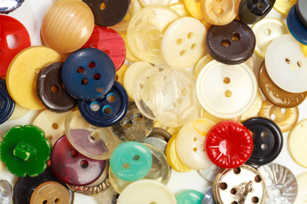 istock collection of various colored buttons background - Image 1194239977