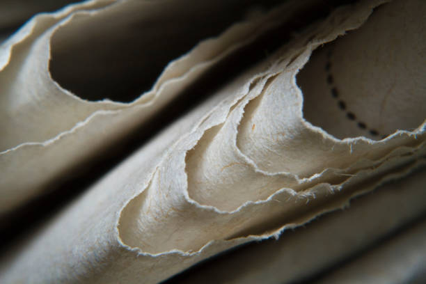 istock Macro shots folded a newspaper close-up picture 1194243240