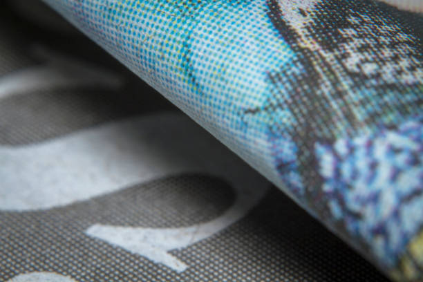 istock Macro shots folded a newspaper close-up picture 1194243418