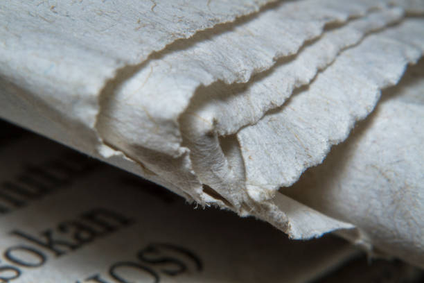 istock Macro shots folded a newspaper close-up picture 1194243451