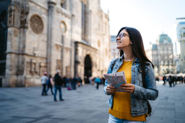 istock Tourist woman exploring Vienna 1194245174