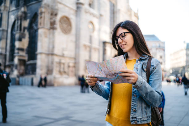 istock Tourist woman exploring Vienna 1194245185