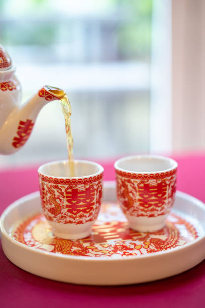istock Pouring tea into cups on Chinese traditional tea ceremony 1194247385