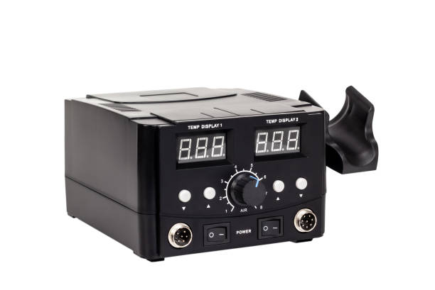 istock Soldering station with LED display and regulator. 1194250249