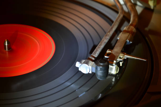 istock Vintage vinyl record player. 1194252594
