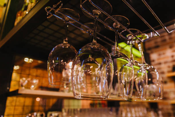 istock Clean glasses over the bar 1194253361