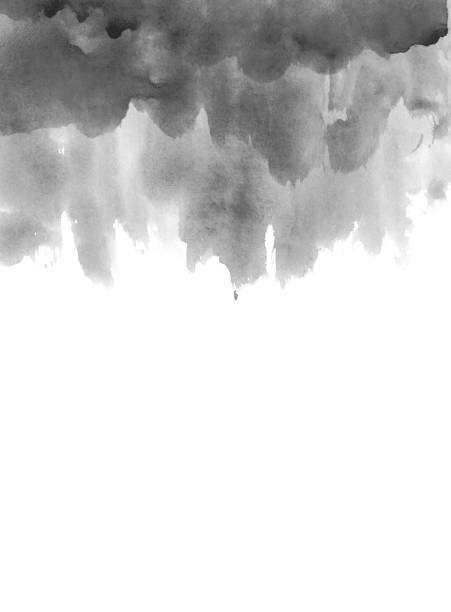 istock Grey watercolor splash texture background isolated. 1194253390