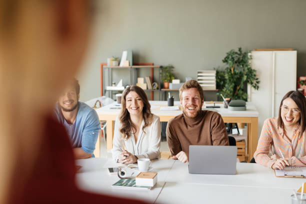 istock Businesspeople Looking at Lecturer 1194254415