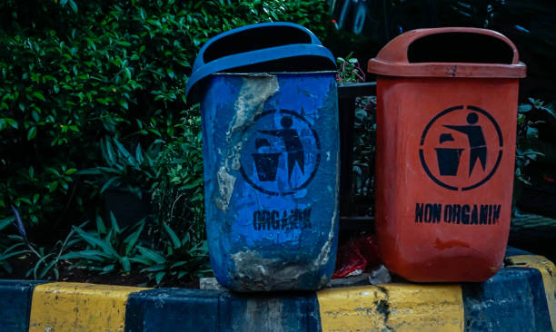 istock Recycle Trash Bins for Organic & Non Organic 1194255550