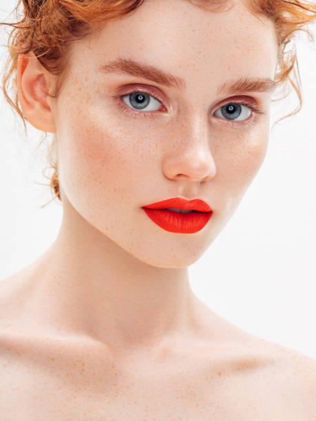 istock Woman with red lips and manicure 1194260936