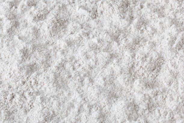 istock Close up of rye flour background 1194264563