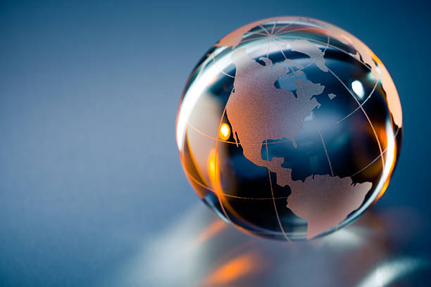 glass globe stock photo