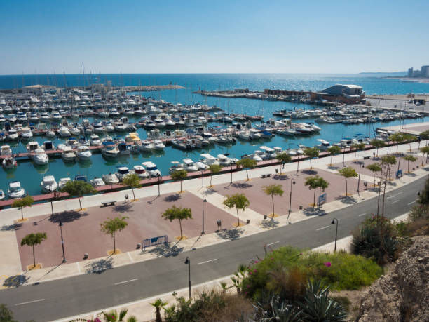 istock Harbour in El Campello, Spain, seen from above 1194267318