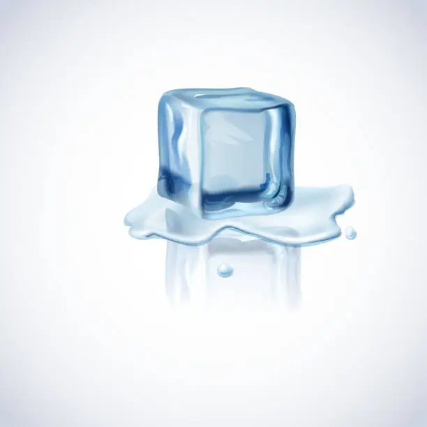 Vector illustration of Cube Of Ice