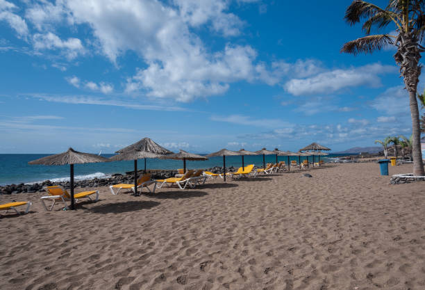 istock Sandy beach in Spain, Lanzarote island 1194267972