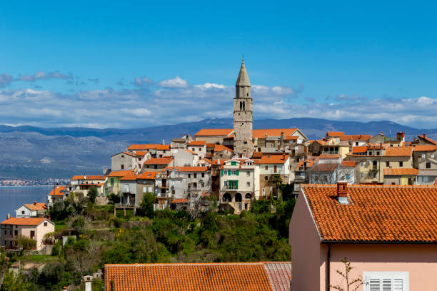 istock Panoramic view of Vrbnik - Croatia. 1194269560