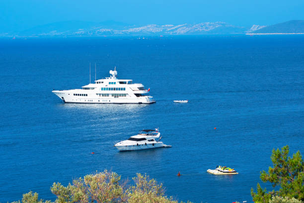 istock Boats on beautiful sea water. 1194270327