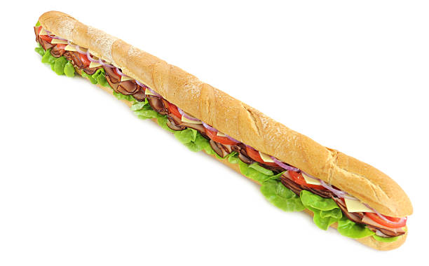 istock Giant Ham And Salad Sub 119427117