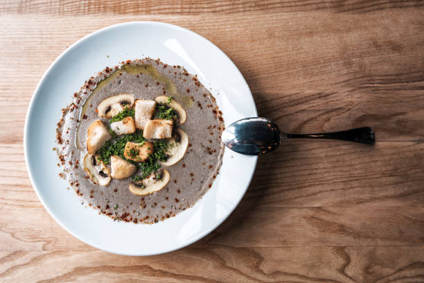 istock delicious mushroom cream soup 1194277849