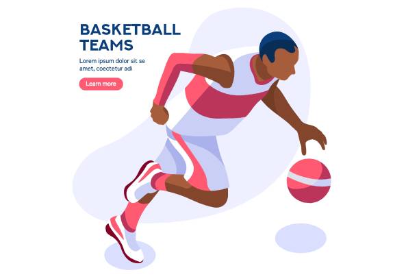 Basketball Player Vector Icon vector art illustration