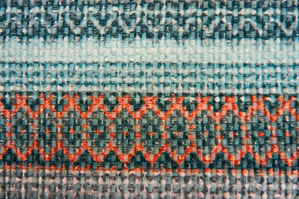 istock Close up of colorful abstract carpet texture. 1194281026