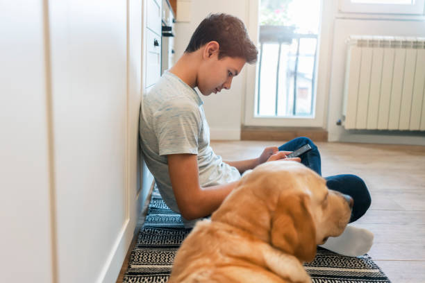 istock Teen boy using smart phone 1194281290