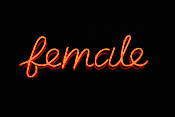 istock Female neon sign 119428393