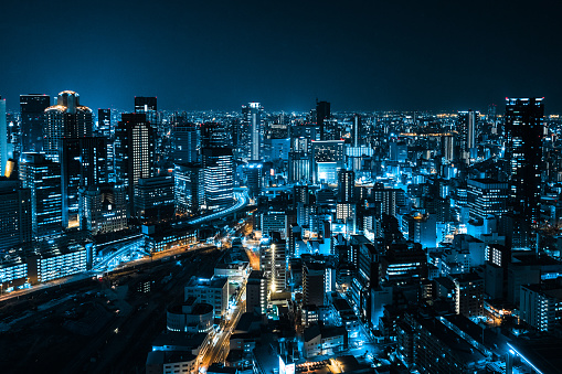 Umeda Osaka by Night, Japan
