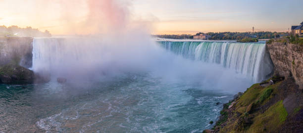istock Sunrise at Niagara Falls. View from the Canadian side 1194287780