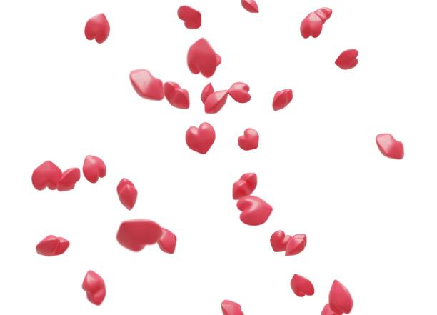 istock Pink dancing heart 3DCG illustration 1194287945