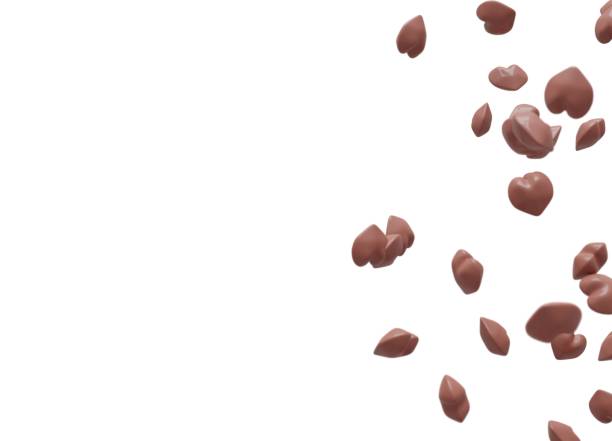 istock Dancing chocolate heart 3DCG illustration 1194287958