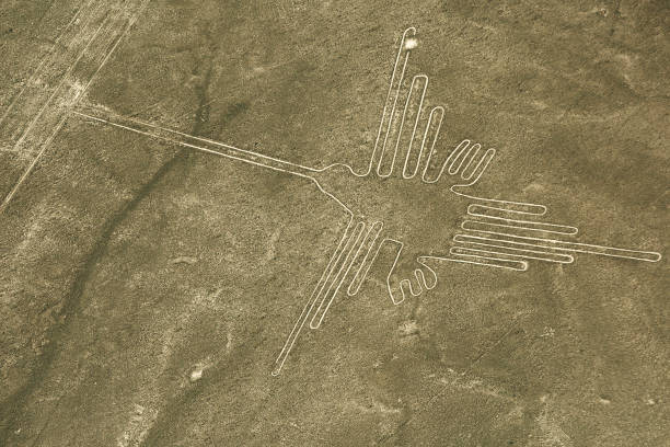 istock Nazca lines on desert in Peru, South America 1194290657