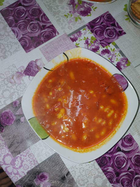 istock Beans with chorizo and hot pepper made with love 1194291806