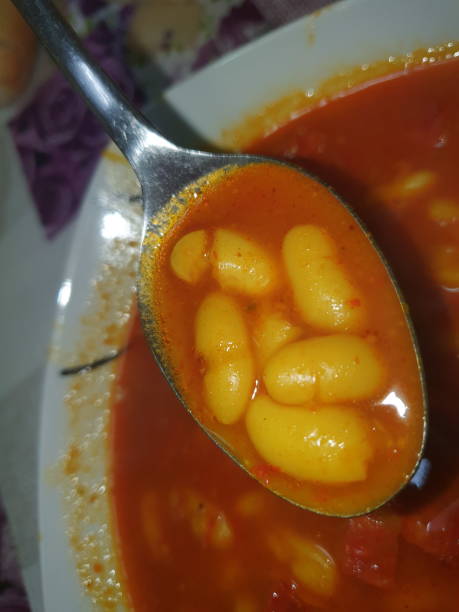 istock Beans with chorizo and hot pepper made with love 1194291832