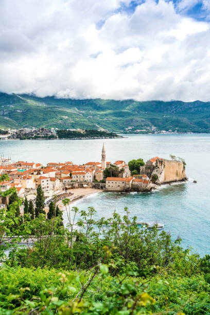 istock Montenegro, Budva, town top view 1194293606
