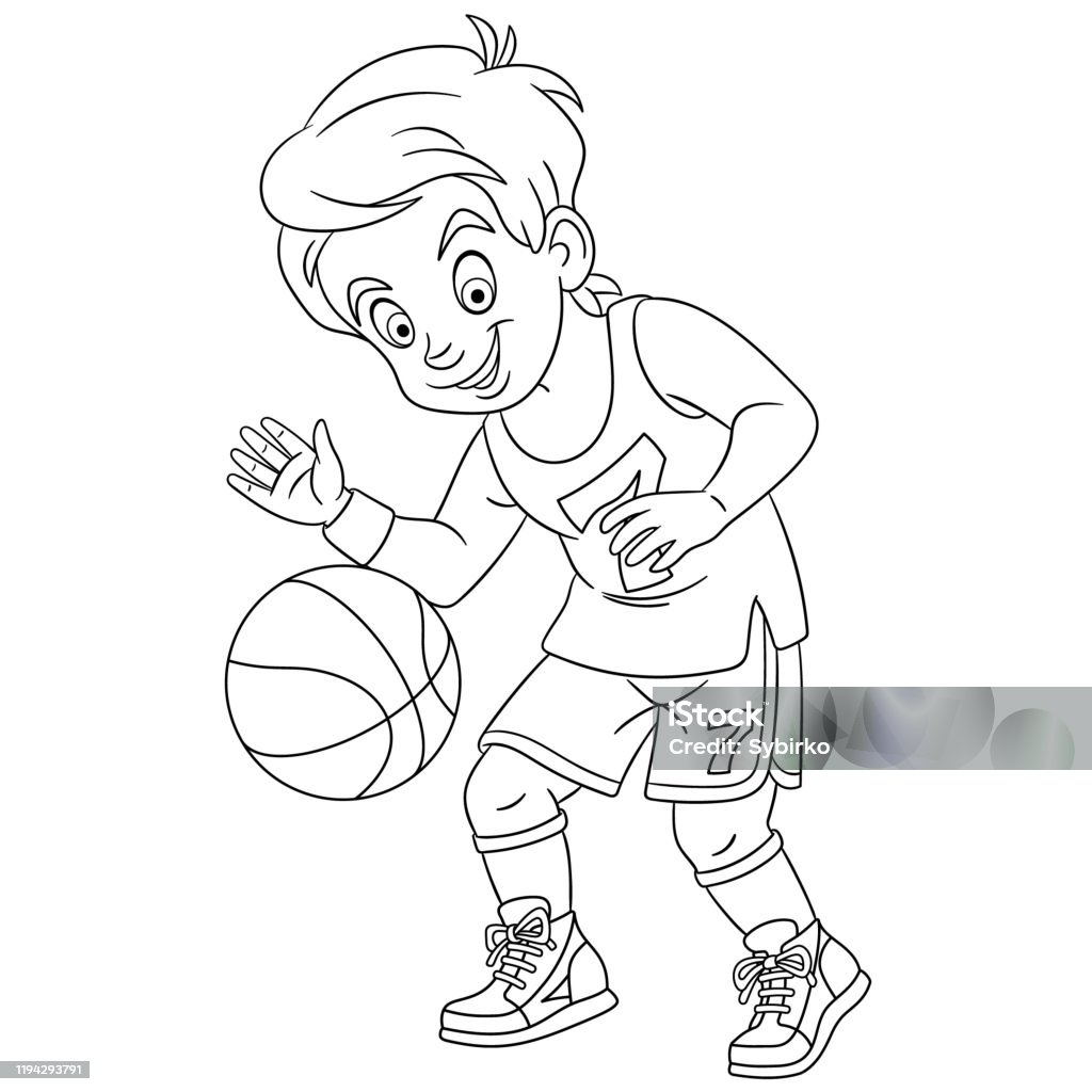 Arsenal Padre fage usuario Ilustración de Página Para Colorear Del Chico De Dibujos Animados Jugando  Al Baloncesto y más Vectores Libres de Derechos de Baloncesto - iStock