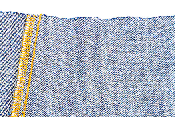 istock Piece of blue jeans fabric 1194294490