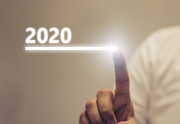 Business growth concept year 2020