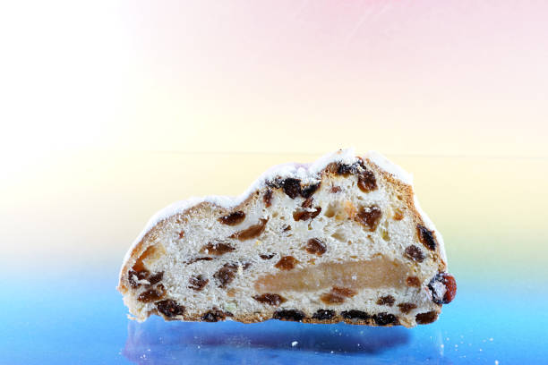 This is bread shaped cake made of heavy yeast dough photographed in the studio with artificial light