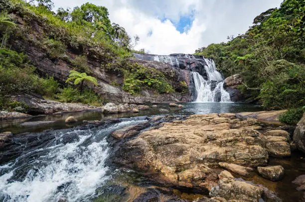 Photo of Bakers Falls In Horton Plains, Sri Lanka.