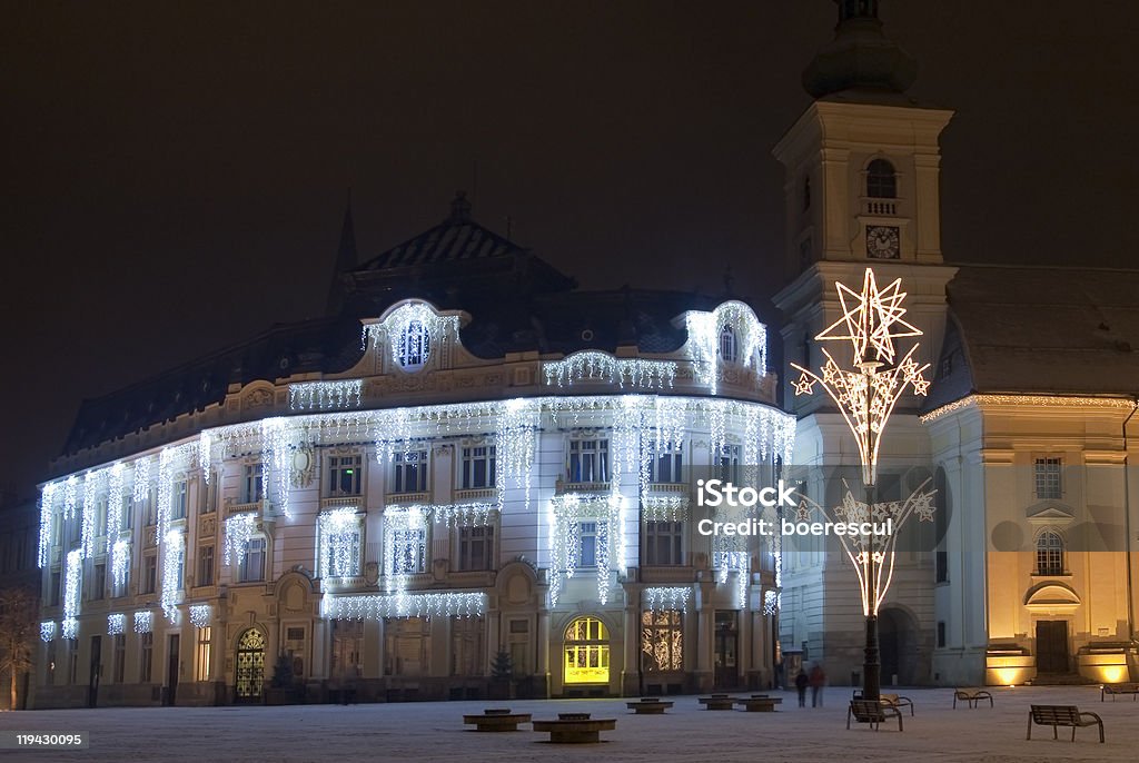 Boże Narodzenie Dekoracja miejskim - Zbiór zdjęć royalty-free (Architektura)