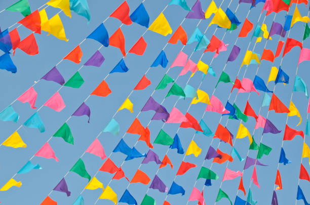 istock Flags in the wind, La Palma, Spain 1194301986