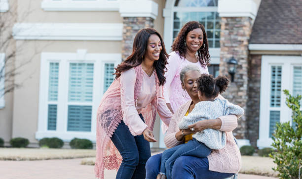 istock Four generation African-American family 1194309044