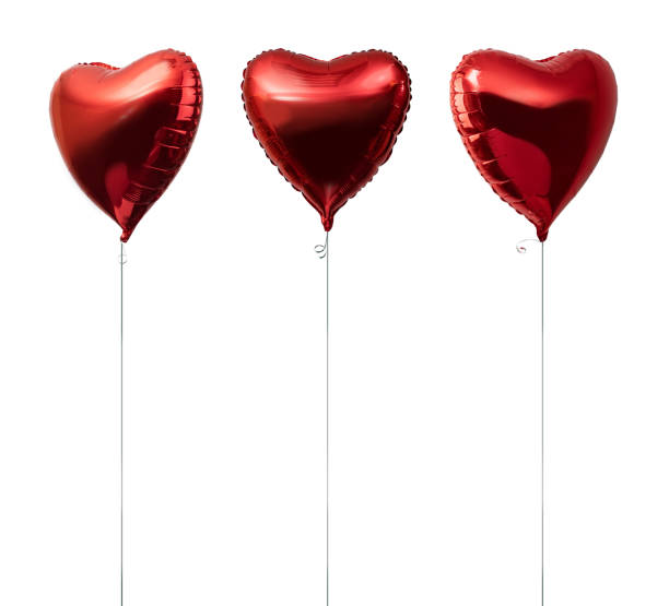 istock red big heart metallic balloons on white 1194309804