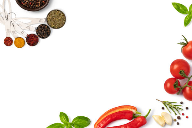 istock Food background with free space for text 1194309896