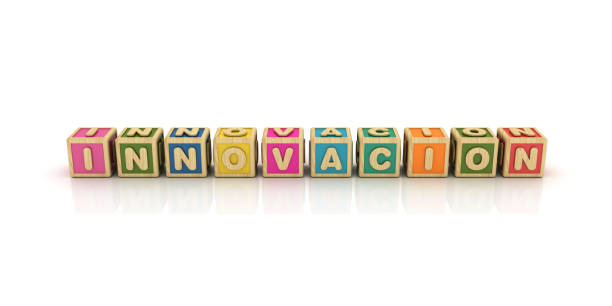 istock INNOVACION Buzzword Cubes - Spanish Word - 3D Rendering 1194312771