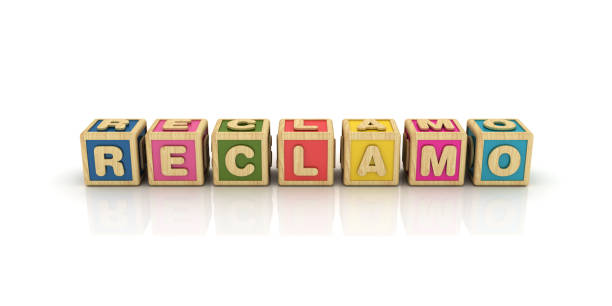 istock RECLAMO Buzzword Cubes - Spanish Word - 3D Rendering 1194314171