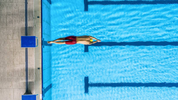 istock Professional athlete at swimming sport training 1194315051