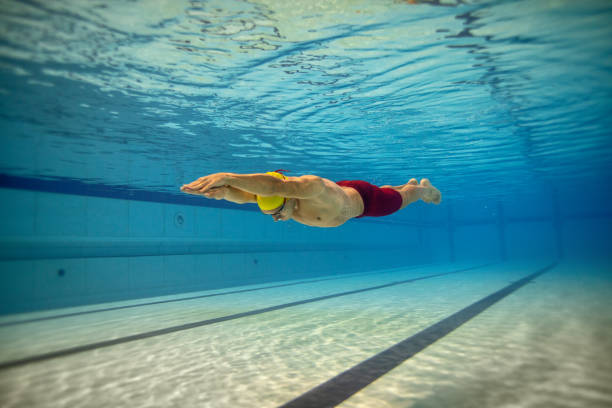 istock Professional athlete at swimming sport training 1194316226